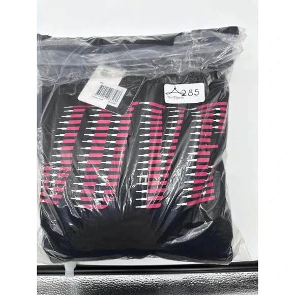 Juventus Black Hoodie‎ Pullover Graphic Sweatshirt Size L Soccer Italy